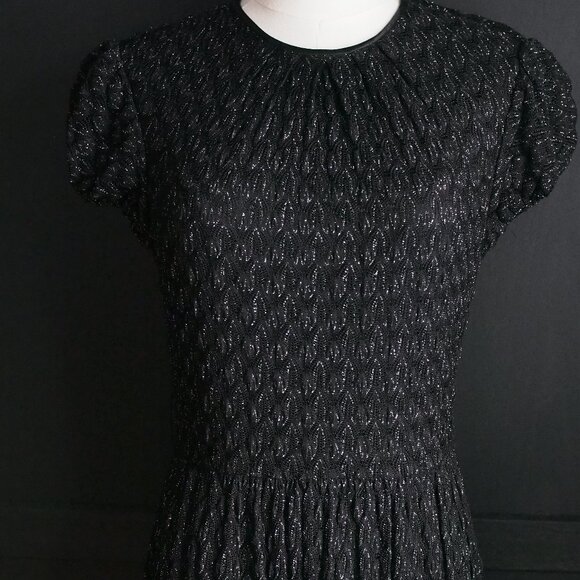 Maggy London | Beautiful Vintage Festive Black Sparkly Dress - Picture 1 of 5